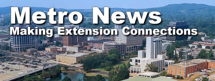 skyline image of Huntsville with the words "Metro News: Making Extension Connections"